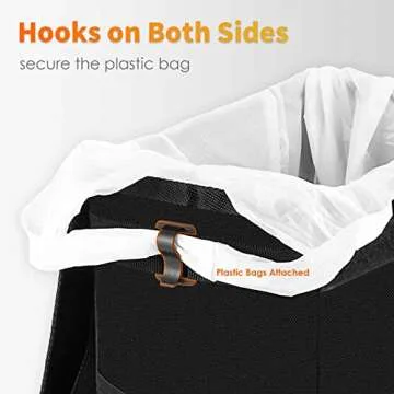 HOTOR Car Trash Can-2-Gallon Waterproof Organizer