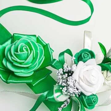 woric Green Satin Ribbon 50 Yards for Crafts & Gifts