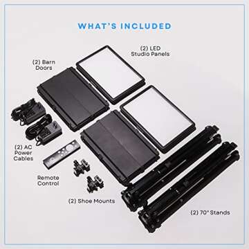 Lume Cube Lighting Kit | Rechargeable Bicolor LED Panels