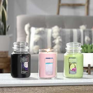 Yankee Candle Pink Sands Scented, Classic 22oz Large Tumbler 2-Wick Candle, Over 75 Hours of Burn Time, Premium Quality, Exotic Island Escape