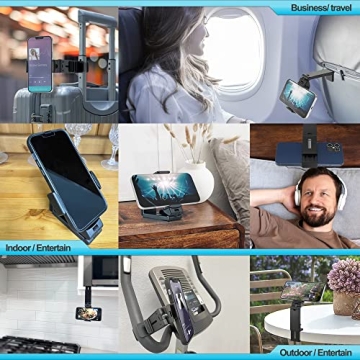 Universal Phone Clip Holder Hands-Free Travel Viewing