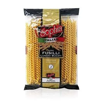 Sophia Long Fusilli Pasta – Authentic Italian Fusilli Lunghi, Imported from Italy, 12-inch Giant F...
