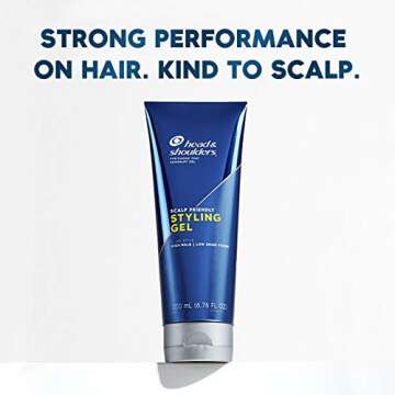 Head & Shoulders Styling Hair Gel for Men, High Hold, Light Finish, 6.76 Fl Oz
