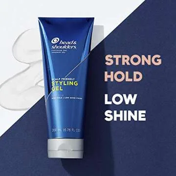 Head & Shoulders Styling Hair Gel for Men, High Hold, Light Finish, 6.76 Fl Oz