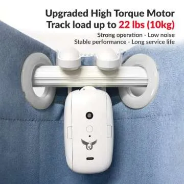 Osprey Smart Curtain Opener (2 Motors),3in1:Roman Rod+T-Track+U-Rail,Suitable for 0.32-1.57" Rod,Remote Control & Wireless App,Compatible with Alexa,Google Home(Gateway Included),Double Side Opening