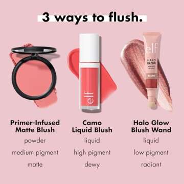 e.l.f Primer-Infused Blush, Long-Wear, Matte, Bold, Lightweight, Blends Easily, Contours Cheeks, Always Rosy, All-Day Wear, Vegan & Cruelty-Free