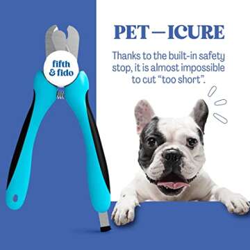 Fifth & Fido Dog Nail Clippers for Large Dogs - Sharp Nail Clipper with Quick Sensor - Trimmer for T...