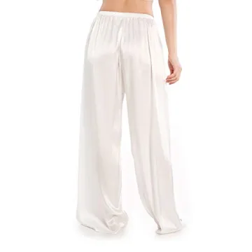 Wantschun Women’s Satin Wide Leg Pajama Pants for Style