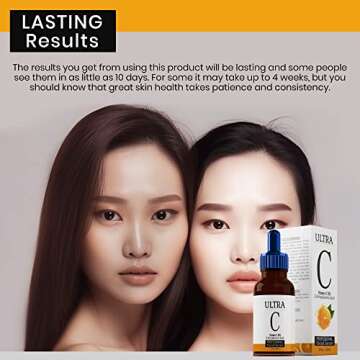 ULTRA Vitamin C & Hyaluronic acid face serum, Hydrating, 20% Vitamin C, Reduction of wrinkles, fine lines, dark spots, Anti-Aging Serum