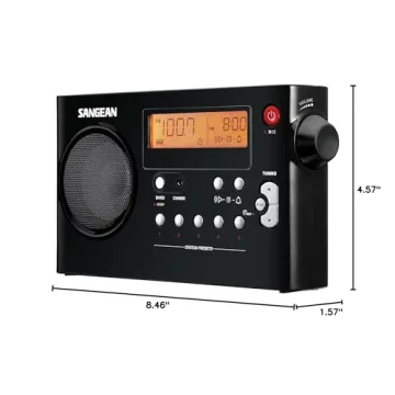 Sangean PR-D7 Digital Portable Radio with Charger
