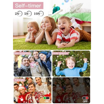 Upgrade Kids Camera, 56MP FHD 1080P with 16x Zoom