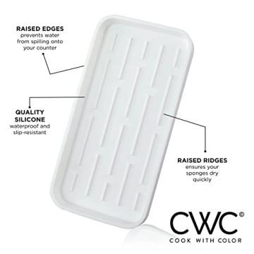 COOK WITH COLOR Silicone Sponge Holder for Kitchen & Bathroom