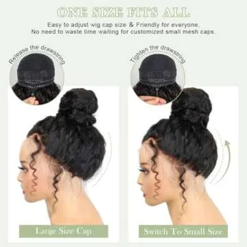 Hidden Strap Water Wave Lace Front Wig for Versatility