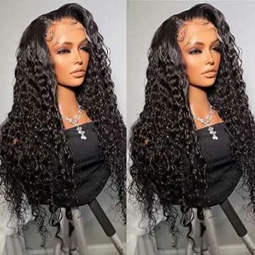 Hidden Strap Water Wave Lace Front Wig for Versatility