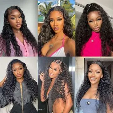 Hidden Strap Water Wave Lace Front Wig for Versatility