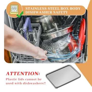 Hushee 6 Pack Stainless Steel Food Storage Containers