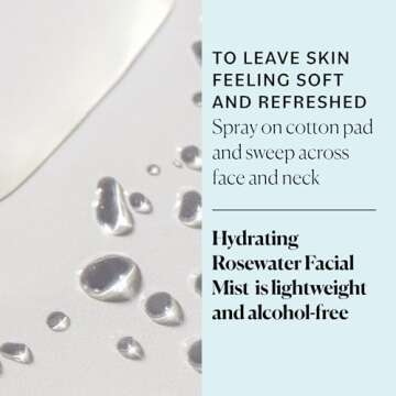 Sky Organics Organic Rosewater Facial Mist for Face, 100% Pure & Steam-Distilled USDA Certified to Hydrate, Balance & Refresh, 4 fl. Oz