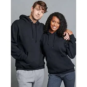 Russell Athletic Men's Dri Power Hooded Pullover Sweatshirt, Black, Large