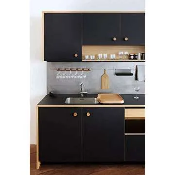 Safiyya 590.5"x17.7" Peel and Stick Wallpaper Black Wallpaper Removable Temporary Wallpaper Black Self Adhesive Contact Paper Waterproof Wallpaper for Wall and Furniture Covering Vinyl Rolls