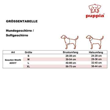 Authentic Puppia RiteFit Harness with Adjustable Neck, Navy, Large