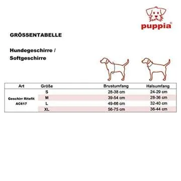 Authentic Puppia RiteFit Harness with Adjustable Neck, Navy, Large