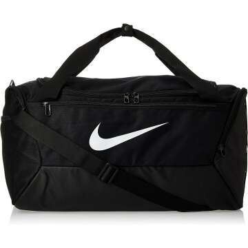 Nike Brasilia Small Duffel 9.0 - Black/White One Size