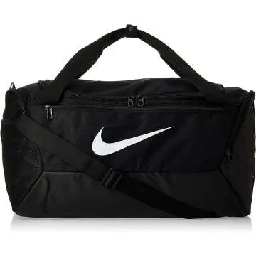 Nike Brasilia Small Duffel 9.0 - Black/White One Size