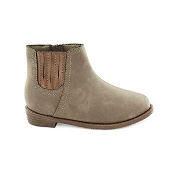 Simple Joys by Carter's Girls Ella Chelsea Bootie Fashion Boot, Taupe, 8 Toddler
