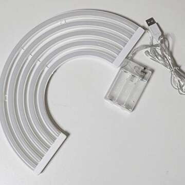 Cute Miaro Rainbow Neon Sign - Battery/USB Operated Decoration