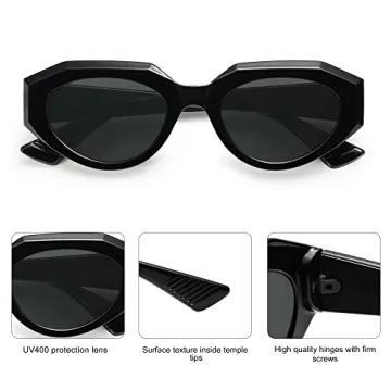 SOJOS Retro Cateye Sunglasses UV400 Protection Trendy