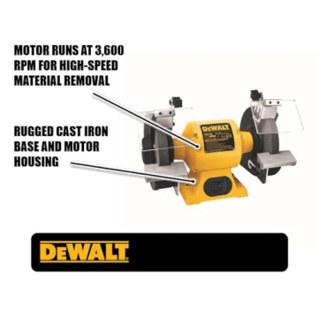 Powerful DEWALT 8-Inch Bench Grinder for Precision Grinding