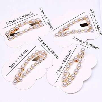 Hair Clips Hairpins Barrettes Handmade Crystal Alligator Clips Hair Accessories for Women Girls Wedding Bridal (STYLE B)