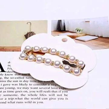 Elegant Pearl Hair Clips - Stylish Accessories for Women