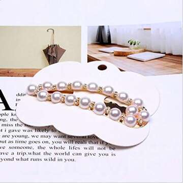 Hair Clips Hairpins Barrettes Handmade Crystal Alligator Clips Hair Accessories for Women Girls Wedding Bridal (STYLE B)