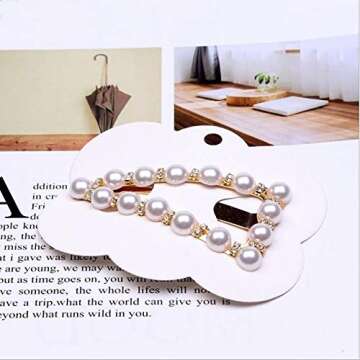 Hair Clips Hairpins Barrettes Handmade Crystal Alligator Clips Hair Accessories for Women Girls Wedding Bridal (STYLE B)