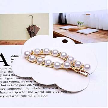 Hair Clips Hairpins Barrettes Handmade Crystal Alligator Clips Hair Accessories for Women Girls Wedding Bridal (STYLE B)