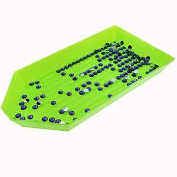 Toosunny 40 Pack Plastic Bead Sorting Trays Diamond Rhinestone Tray Diamond Painting Tray Cross Stitch Nail Art Tray Plate for DIY Art Craft 2 Types