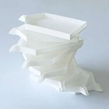 Toosunny 40 Pack Plastic Bead Sorting Trays Diamond Rhinestone Tray Diamond Painting Tray Cross Stitch Nail Art Tray Plate for DIY Art Craft 2 Types