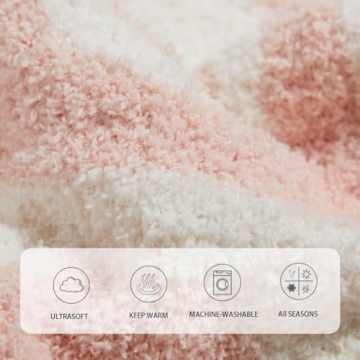 Ultra-Soft Smiley Face Checkered Throw Blanket for Cozy Nights