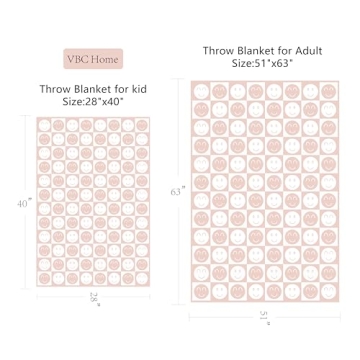Ultra-Soft Smiley Face Checkered Throw Blanket for Cozy Nights