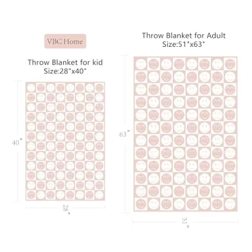 Ultra-Soft Smiley Face Checkered Throw Blanket for Cozy Nights