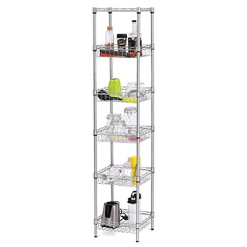 LANGRIA 6-Tier Bathroom Shelving Unit with 198 lbs Capacity