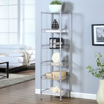 LANGRIA 6-Tier Bathroom Shelving Unit with 198 lbs Capacity