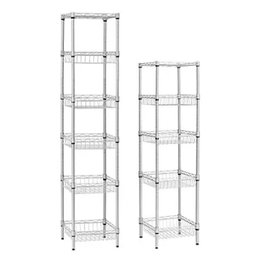 LANGRIA 6-Tier Bathroom Shelving Unit with 198 lbs Capacity