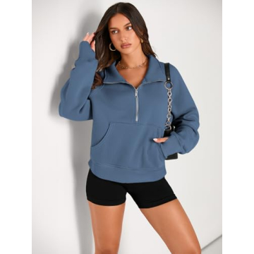 AUTOMET Women's Cropped Fleece Hoodies - Fall Fashion 2024