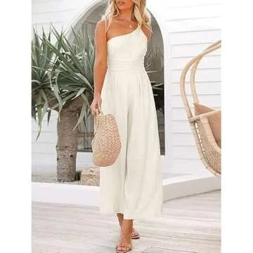 TOPGOD Women's One Shoulder Jumpsuit for Every Occasion