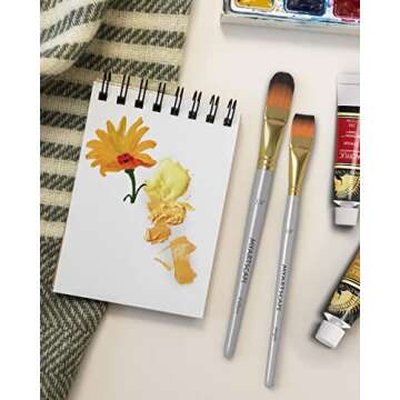 MyArtscape Paint Brush Set - 15 Versatile Art Brushes