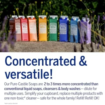 Dr. Bronner's Pure-Castile Soap Bottle & Refill - Eco-Friendly