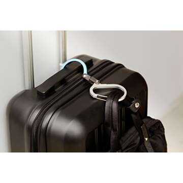 GEAR AID HEROCLIP Carabiner Clip and Hook (Medium) for Camping, Backpack, and Garage