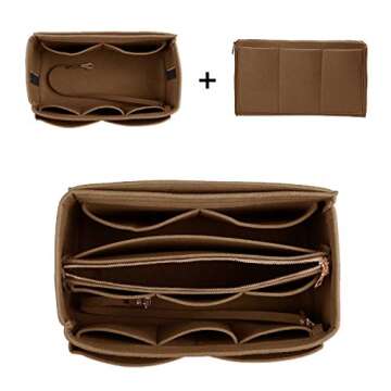 ZTUJO Purse Organizer with Metal Zipper & 7 Sizes Available